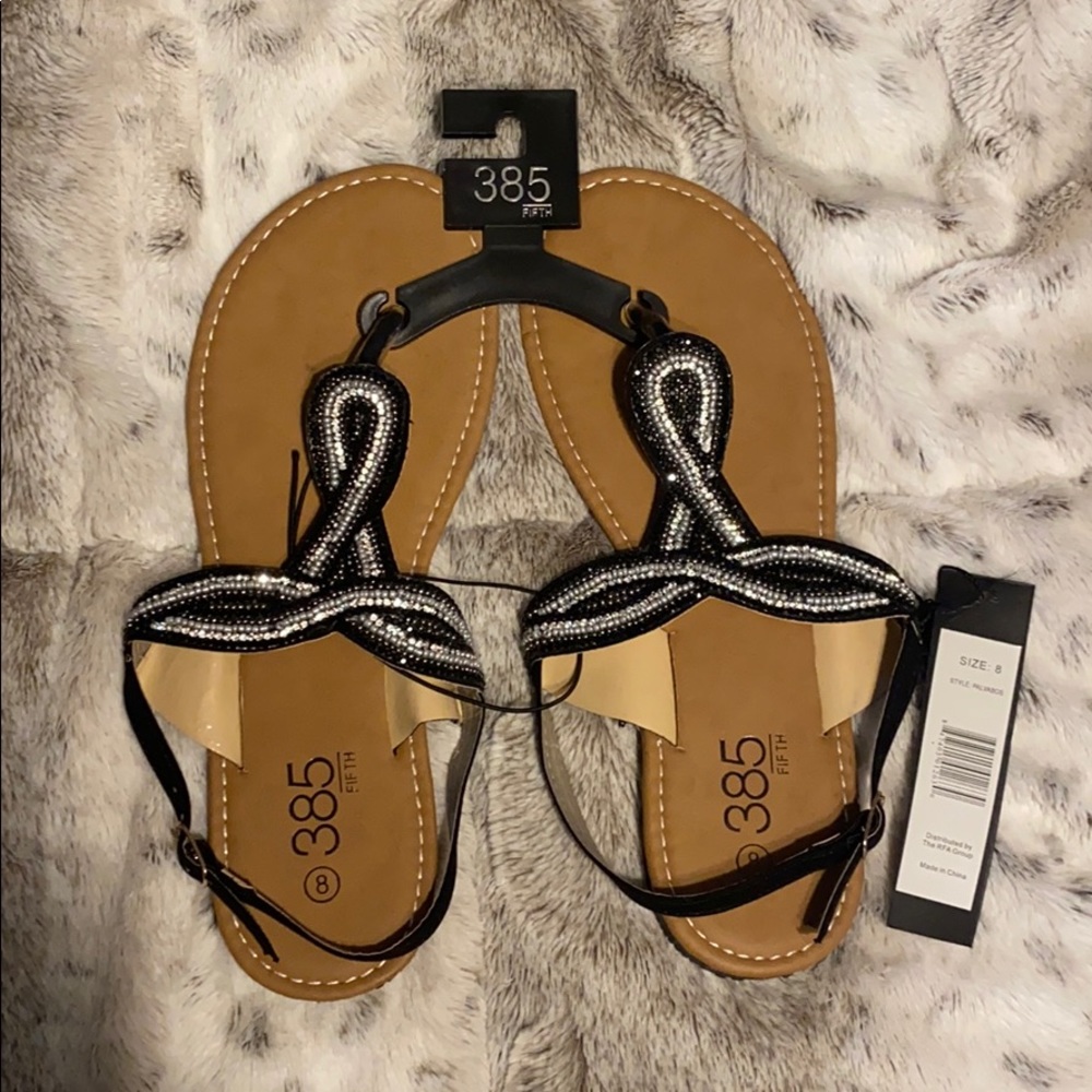 Brand New Black Dressy Sandals
